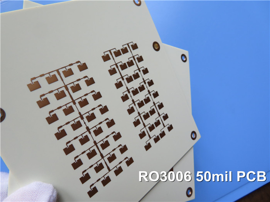 RO3006 Copper Coating Immersion Gold RF PCB Board 2-layer 50mil 1OZ