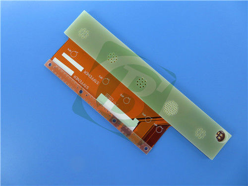 2-laags 0,22 mm flexibele PCB met FR-4 versteviging 2OZ koper