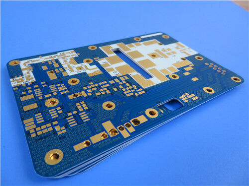2-laags RO4730G3 PCB 20mil dik blauw soldeermasker witte silkscreen
