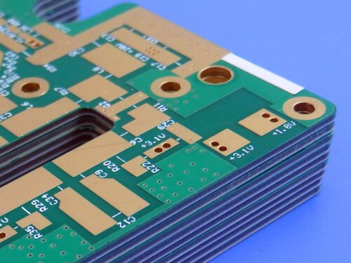 4-laag Hybride PCB op RT duroid 5880 en FR4 materiaal ENIG Finish