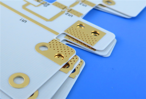RF PCB 2-laag 20mil RO4835 Substraat Zwart Zilkscherm Onderdompeling Goud