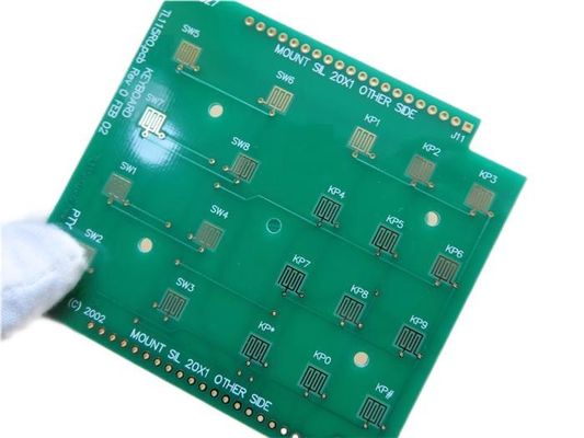 Bouwde de Harde Gouden de Kringsraad van toetsenbordpcb op Tg170 Fr-4 met Groen Soldeerselmasker voort