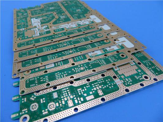Rogers RO4534 High Frequency Printed Circuit Board Dubbellaag 20 Mil 0.508mm Met Onderdompeling Goud