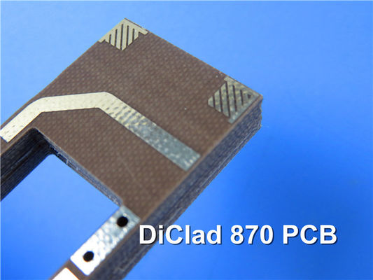 0.8mm DiClad 870 RF PCB Dual-layer Rigid Boards met ENEPIG