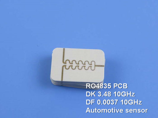 10mil RO4835 RF PCB 2-laag Circuit Blue Solder Mask Immersion Gold