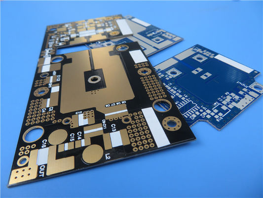 60mil RF-35 Radiofrequentie PCB dubbelzijdig HASL Wit zijde