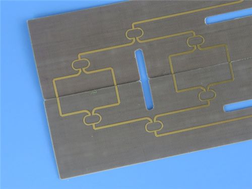 Rogers CLTE-XT PCB with 35μm Copper Layers and 0.129mm Core for High Frequency Applications in 63mm x 35mm Size