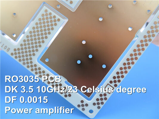 Het Goud van de de Raads10mil 0.254mm DK3.5 Onderdompeling van PCB van RO3035 Rogers voor Flardantenne