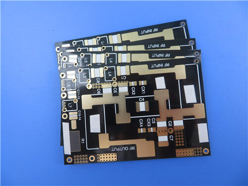 Double-sided F4BTM300 PCB RF Substrate 10mil ENIG Finish