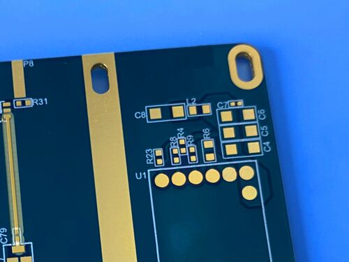 FR408HR PCB 6-laag 1,6 mm Dik Blauw Solder-masker Immersion Gold