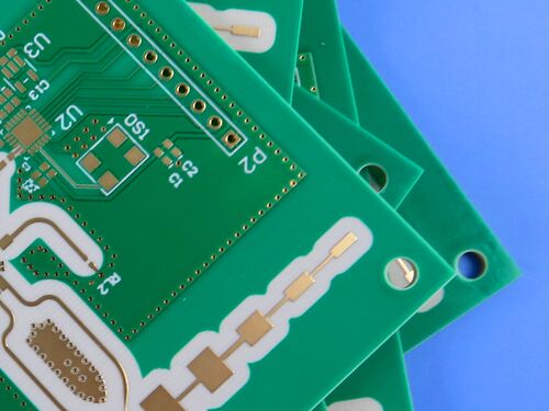Hybride PCB op RO4350B en High TG FR4 materiaal 4-laag Blind Vias