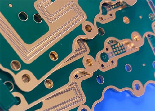 4-laags hybride RF-PCB Rogers RO3210 substraat zilver en goud