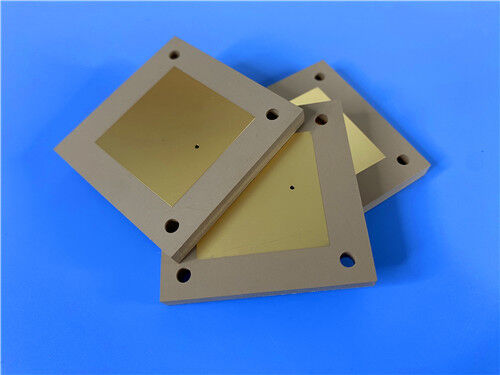 2-laag 2,54 mm dik Rogers TMM3 EPIG afwerking RF microwave PCB