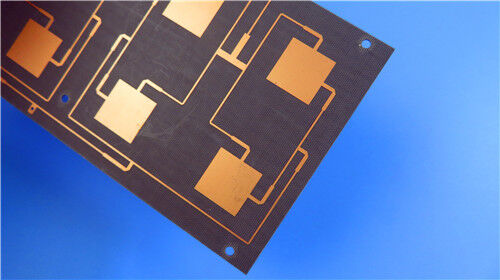 2-laag F4BME220 PCB 0.1mm Ultra-dun met groen soldeermasker onderdompeling goud