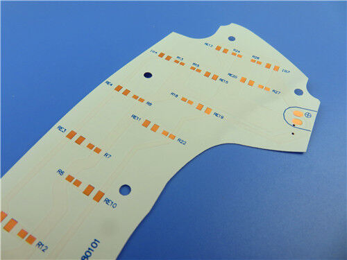 2-laag TFA1020 High-Frequency PCB 0,25 mm Pure Gold Plated