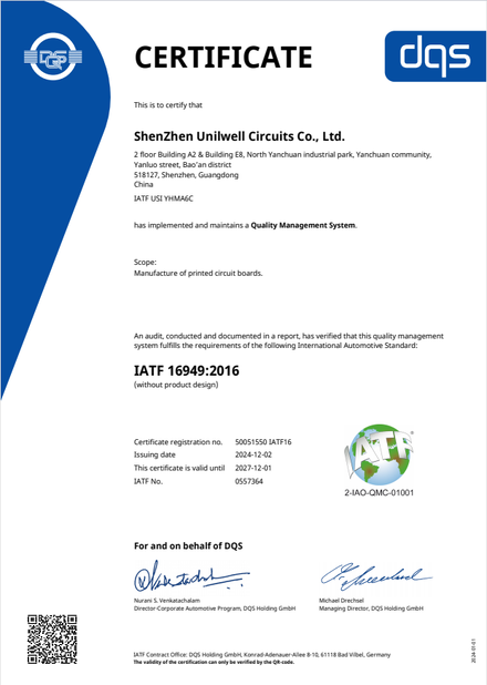 CHINA Bicheng Electronics Technology Co., Ltd certificaten