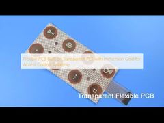 Flexibele PCB gebouwd op transparant PET met immersiegoud voor toegangscontrolesystemen