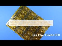 Dubbelzijdige FPC Dual Layer Flexibele Gedrukte Schakeling 0,2 mm dikte 2 Laags FPC met witte zeefdruk voor LCD-module