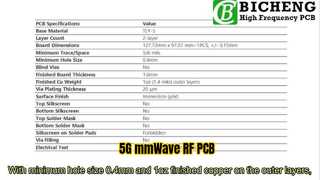 60mil 2-laags TLY-5 RF PCB – Geoptimaliseerd voor 5G, Radar en mmWave
